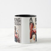 “Boxing – It’s Cheaper Than Therapy Mug” Tasse (Zentrum)