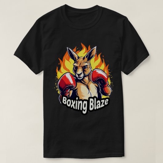 Boxing Kangaroo Boxing Blaze T-Shirt (Design vorne)