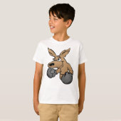 Boxing Kangaroo Cartoon T-Shirt (Vorne ganz)