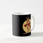 Boxing Kangaroo Kaffeetasse (VorderseiteRechts)