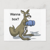 Boxing Kangaroo Postkarte (Vorderseite)