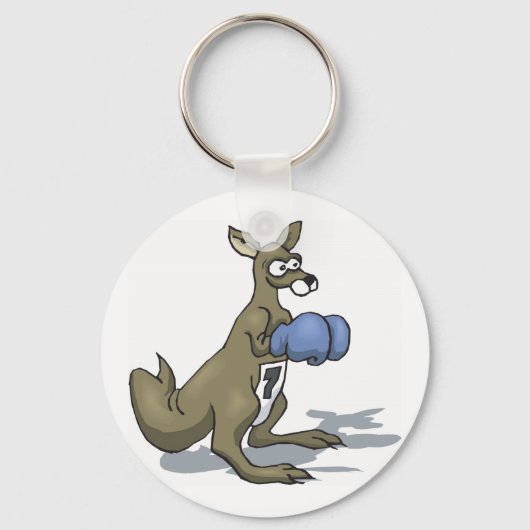 Boxing Kangaroo Schlüsselanhänger (Vorderseite)