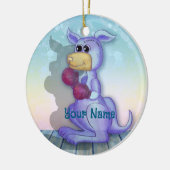 Boxing-Känguru-Schmuck Keramik Ornament (Links)