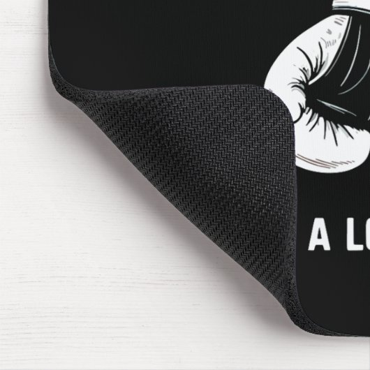 Boxing Kickboxing Boxer 3 Minutes Is A Long Time F Mousepad (Ecke)