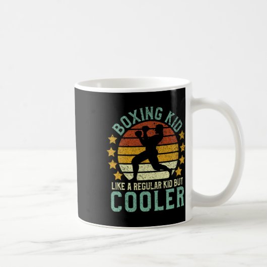Boxing Kid Funny Youth Boxer Geschenk Kaffeetasse (Rechts)