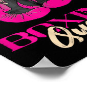 Boxing-Königin Kickboxer Kickboxen Boxhandschuhe B Poster (Ecke)