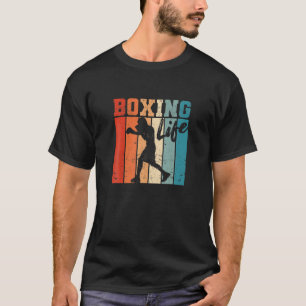Boxing Life Funny Boxer Martial Artist Vintag Fig T-Shirt