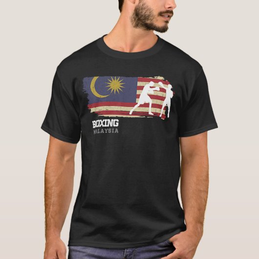 Boxing Malaysia Combat Sports Fighter Boxing T-Shirt (Vorderseite)