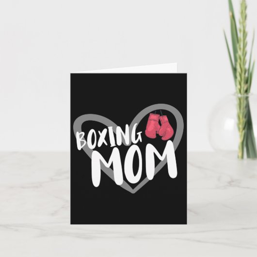 Boxing-Mama Karte (Vorderseite)