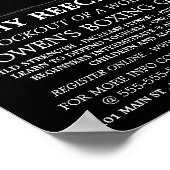 Boxing-Match-Champion, Boxing-Klassenwerbung Poster (Ecke)