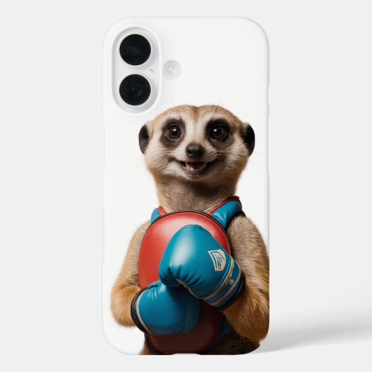 Boxing Meerkat Sports iPhone 16 Fall Case-Mate iPhone Hülle (Rückseite)