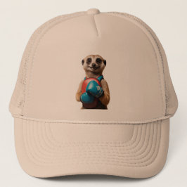 Boxing Meerkat Sports Trucker Hat - Funny Gym Styl Truckerkappe