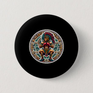 Boxing Mexico Funny mexikanisch Vintag Style Boxin Button