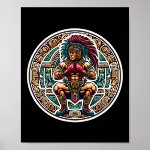 Boxing Mexico Funny mexikanisch Vintag Style Boxin Poster