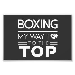 Boxing Motivation Quote Bold Minimal Typography Fotodruck