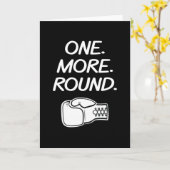 Boxing One More Round Boxer Box Karte (Gelbe Blume)