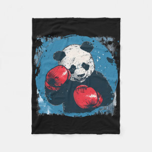 Boxing-Panda-Liebhaber Boxhandschuhe Kickboxen Lus Fleecedecke