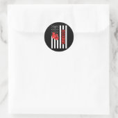 Boxing Patriotic Boxing 1 Runder Aufkleber (Tasche)