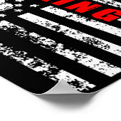 Boxing Patriotic Boxing Poster (Ecke)