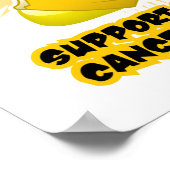 Boxing Pinguin Kinderkrebs Poster (Ecke)