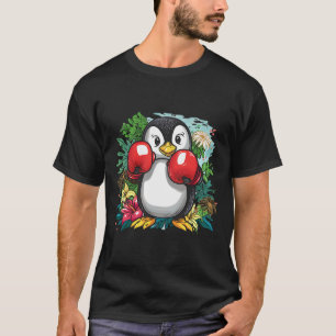 Boxing-Pinguin-Liebhaber Boxhandschuhe Kickboxen L T-Shirt