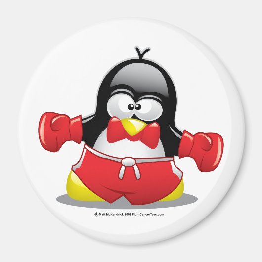Boxing Pinguin Magnet (Vorne)