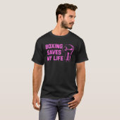 Boxing Pink Gloves Saves my Life T-Shirt (Vorne ganz)