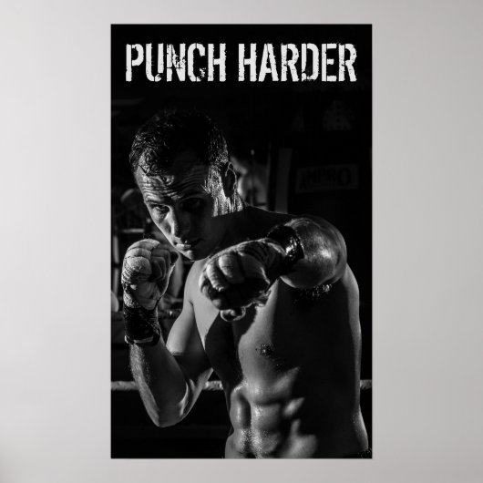 Boxing Punch Workout Motivierend Poster (Vorne)