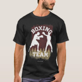 Boxing Qatar Combat Sports Fighter Boxing T-Shirt (Vorderseite)