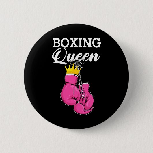 Boxing Queen Boxing Player Sport Lover Boxer Button (Vorderseite)