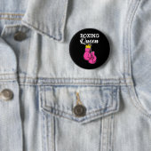 Boxing Queen Boxing Player Sport Lover Boxer Button (Beispiel)