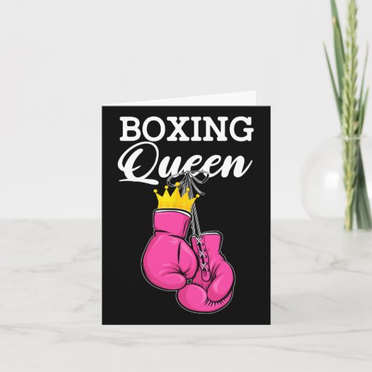 Boxing Queen Boxing Player Sport Lover Boxer Karte (Vorderseite)