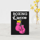 Boxing Queen Boxing Player Sport Lover Boxer Karte (Gelbe Blume)