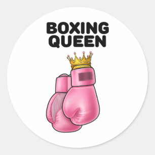 Boxing Queen Damen Boxen Mädchen Boxer Boxen 1 Runder Aufkleber