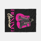 Boxing Queen Kickboxer Kickboxing Boxing Boxhandsc Fleecedecke (Vorderseite (Horizontal))
