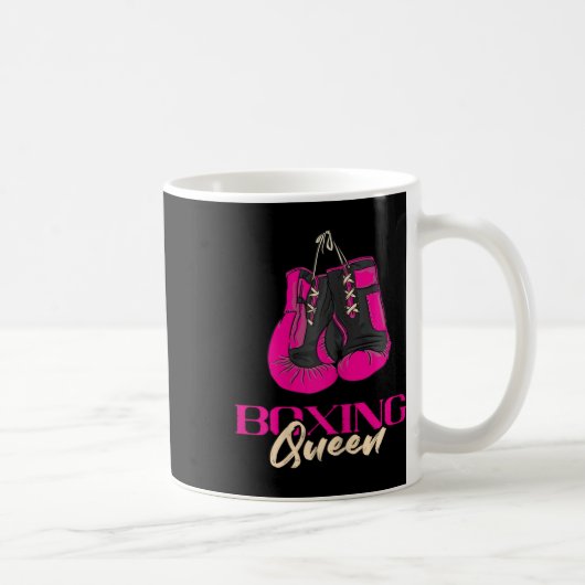 Boxing Queen Kickboxer Kickboxing Boxing Boxhandsc Kaffeetasse (Rechts)
