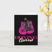 Boxing Queen Kickboxer Kickboxing Boxing Boxhandsc Karte (Gelbe Blume)