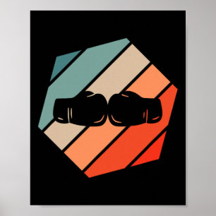 Boxing Retro Style Vintag Poster