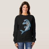 Boxing Roger Spaß Sport Shark Sweatshirt (Vorne ganz)