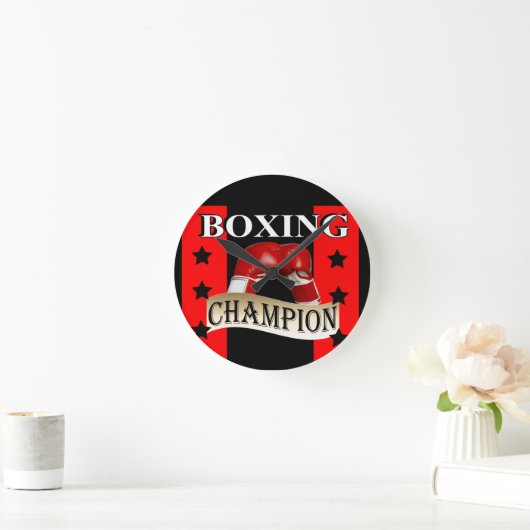 Boxing Runde Wanduhr (Zuhause)
