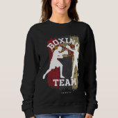 Boxing Serbia Combat Sports Fighter Boxing Sweatshirt (Vorderseite)