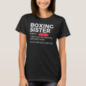 Boxing Sister Definition Little Sister Biggest Fan T-Shirt (Vorderseite)