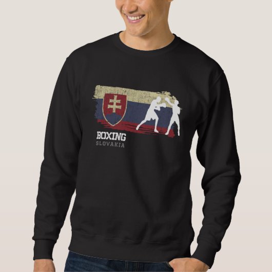 Boxing Slovakia Combat Sports Fighter Boxing 1 Sweatshirt (Vorderseite)