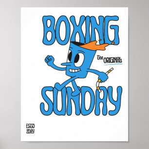 Boxing-Sonntag-K.O.-Schlag-Schwergewichtsmeister Poster