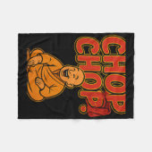 Boxing Spaß Chop Cartoon Priest Fleecedecke (Vorderseite (Horizontal))