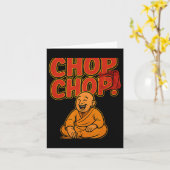 Boxing Spaß Chop Cartoon Priest Karte (Gelbe Blume)