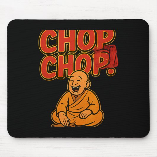 Boxing Spaß Chop Cartoon Priest Mousepad (Vorne)