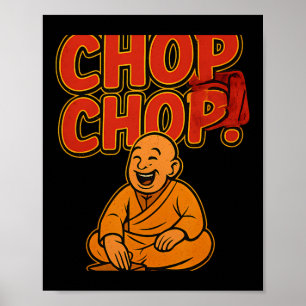 Boxing Spaß Chop Cartoon Priest Poster
