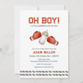 Boxing Sport Little Champion Baby Shower Einladung (Vorderseite)