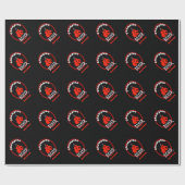 Boxing Sport Thema Grafik Geschenkpapier (Flach)